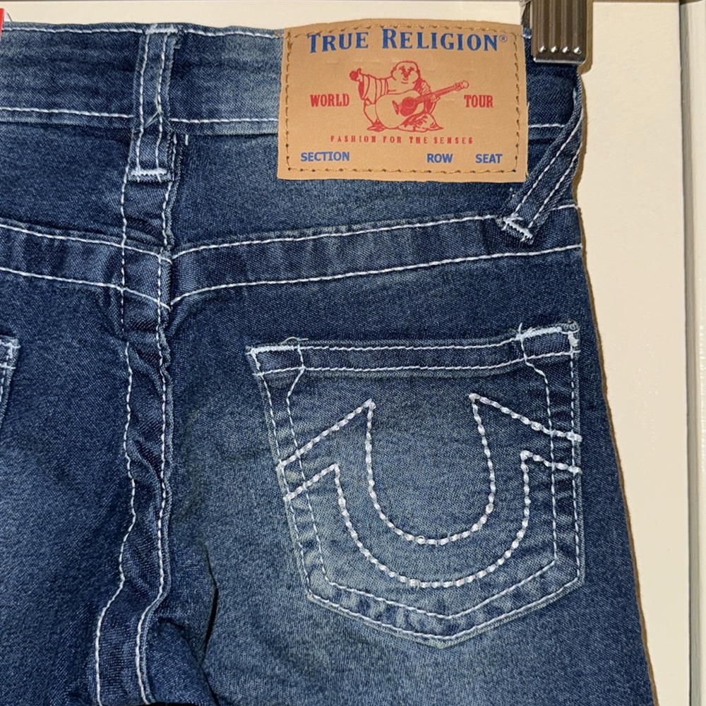 New True Religion The Kids Geno Denim Short - Picture 6 of 16